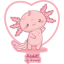 Axolotl Dreaming Sticker
