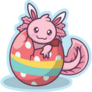 Axolotl Easter Sticker