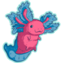 Axolotl Enthusiastic Sticker