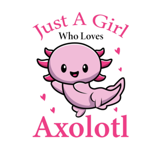 Axolotl Girl Love Sticker