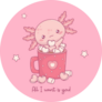 Axolotl Hot Cocoa Sticker