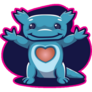 Axolotl Hug Sticker