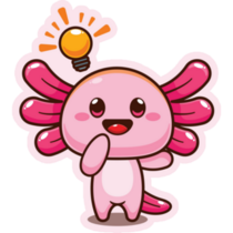 Axolotl Idea Sticker