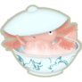 Axolotl In Bowl Sticker
