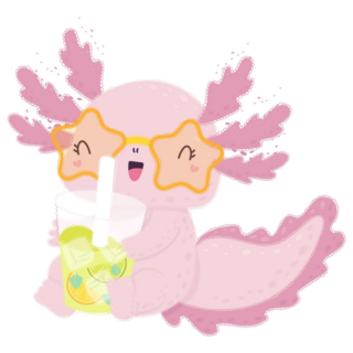 Axolotl Lemonade Sticker