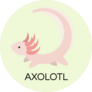 Axolotl Logo Sticker