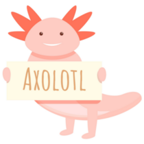 Axolotl Name Banner Sticker