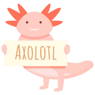 Axolotl Name Banner Sticker