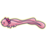 Axolotl On Yellow Sticker