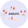 Axolotl Poses Sticker