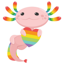 Axolotl Pride Sticker