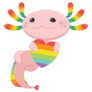 Axolotl Pride Sticker