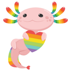 Axolotl Pride Sticker