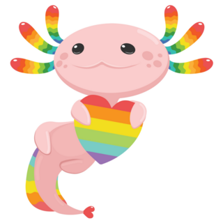 Axolotl Pride Sticker