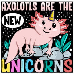 Axolotls New Unicorn Sticker