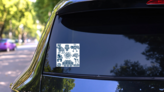 Aztec Ancient Sticker Sheet on a Rear Car Window (New) example