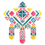 Aztec Mexican Pattern Watercolor Illustration Sticker