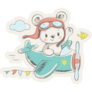 Baby Bear Flying Sticker