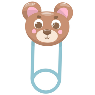 Baby Bear Pin Sticker