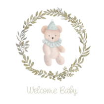 Baby Bear Wreath Sticker