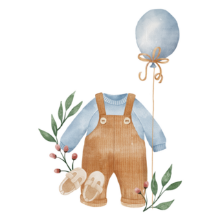 Baby Boy Outfit Sticker
