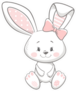 Baby Bunny Cute Print Sticker