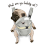 Baby Carrier Pug Sticker