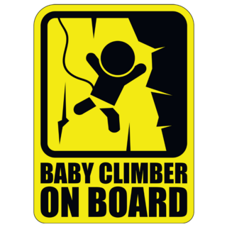 Baby Climber On Board Sign Sticker