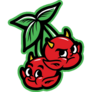 Baby Devil Cherry Cartoon Sticker