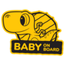 Baby Dinosaur Baby On Board Sticker