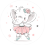 Baby Elephant Ballerina Sticker