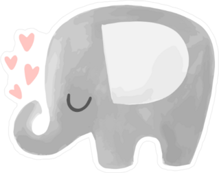 Baby Elephant Sticker