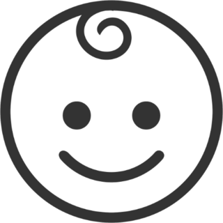 Baby Emoji Icon Sticker