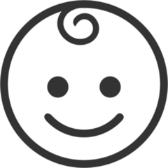 Baby Emoji Icon Sticker
