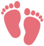 Baby Foot Print Sticker