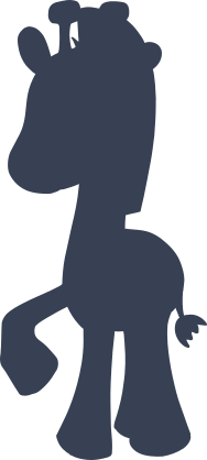 Baby Giraffe Silhouette Sticker