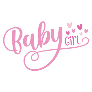 Baby Girl Calligraphy Sticker