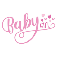 Baby Girl Calligraphy Sticker