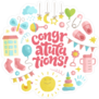 Baby Icons Congratulations Sticker