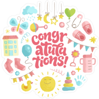 Baby Icons Congratulations Sticker