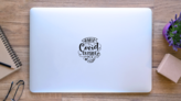 Baby Its Covid Outside Sticker on a Laptop (New) example
