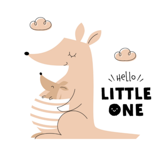 Baby Kangaroo Sticker