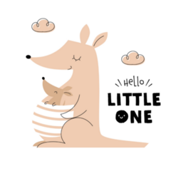 Baby Kangaroo Sticker