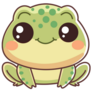 Baby Kawaii Frog Sticker