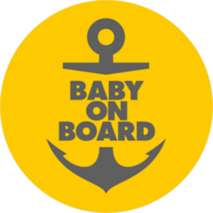 Baby On Board Anchor Sticker