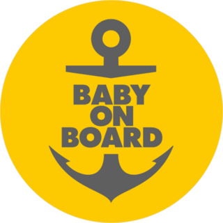 Baby On Board Anchor Sticker