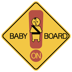 Baby On Board Exclamation Mark Sticker