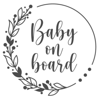 Baby On Board Floral Sticker