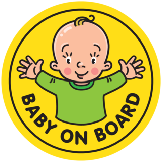 Baby On Board Or Baby In Car Sticker