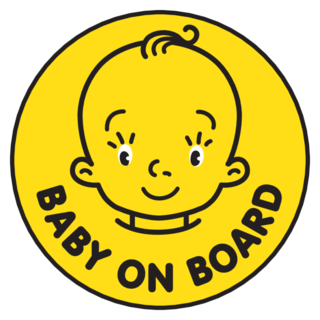 Baby On Board Or Baby In Car Sticker